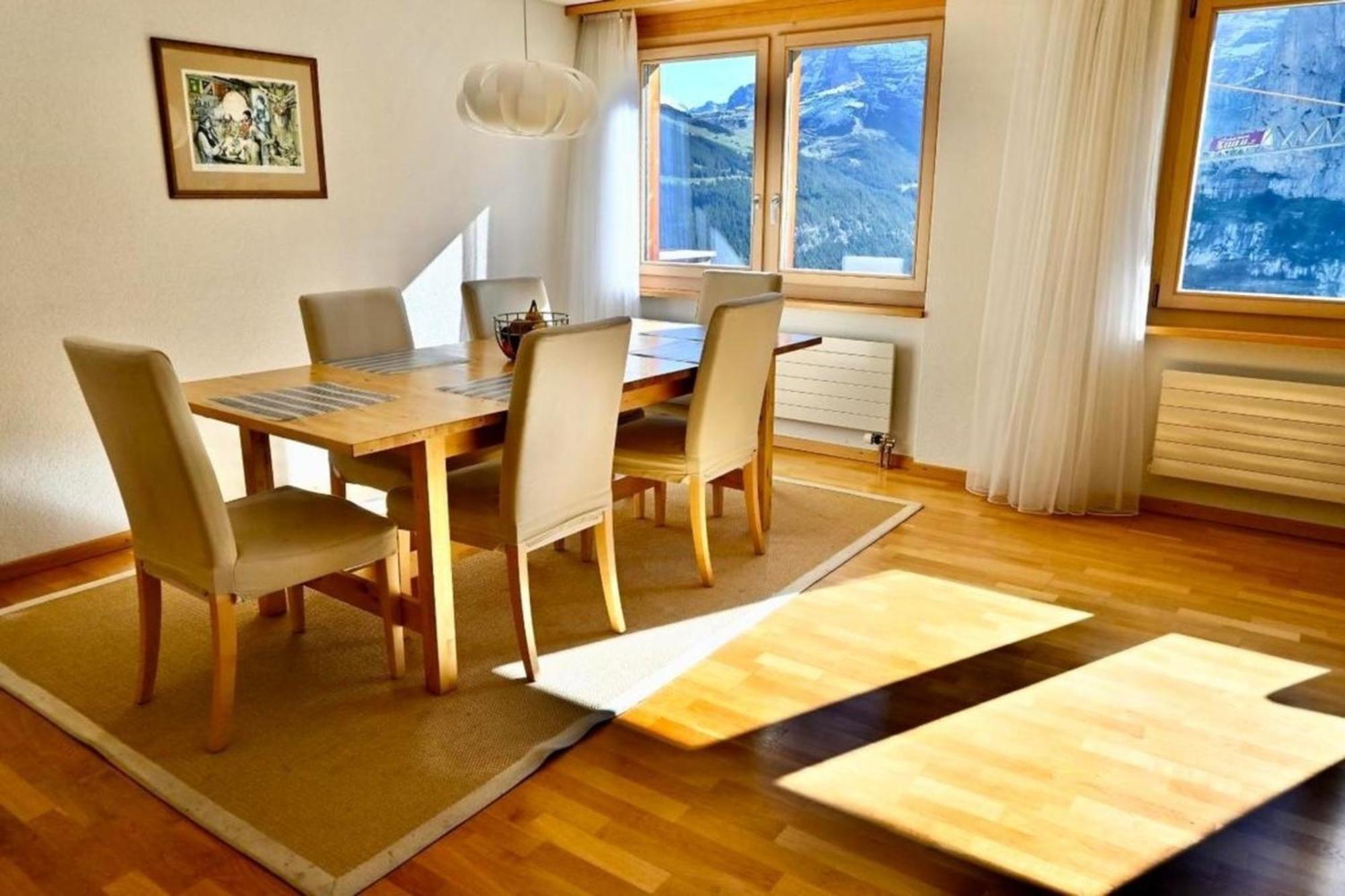 Nollen 6 Bett Wohnung Mürren Exterior foto